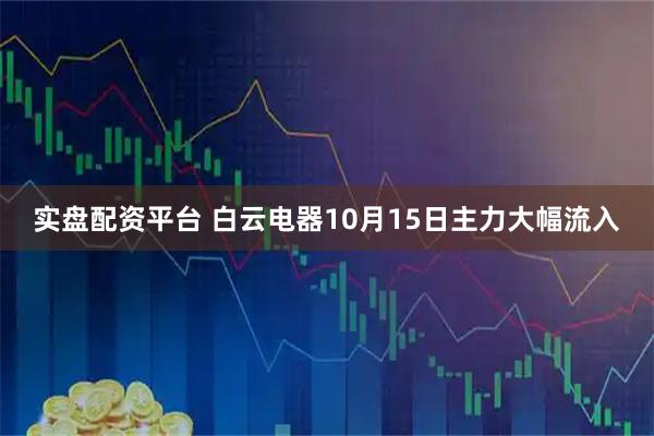 实盘配资平台 白云电器10月15日主力大幅流入